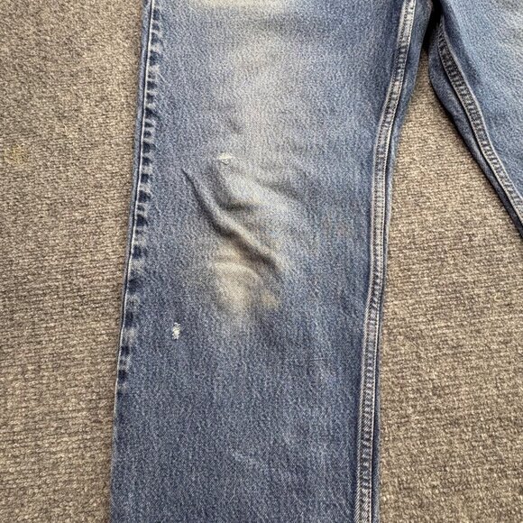 Levis 550 Jeans Mens 36x24 Blue Relaxed Fit Baggy Distressed Paint Splatter - Picture 6 of 16